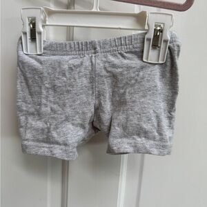 Jumping Beans 2T Girls Gray Elastic Waist Soft Biked Shorts with mild sparkles